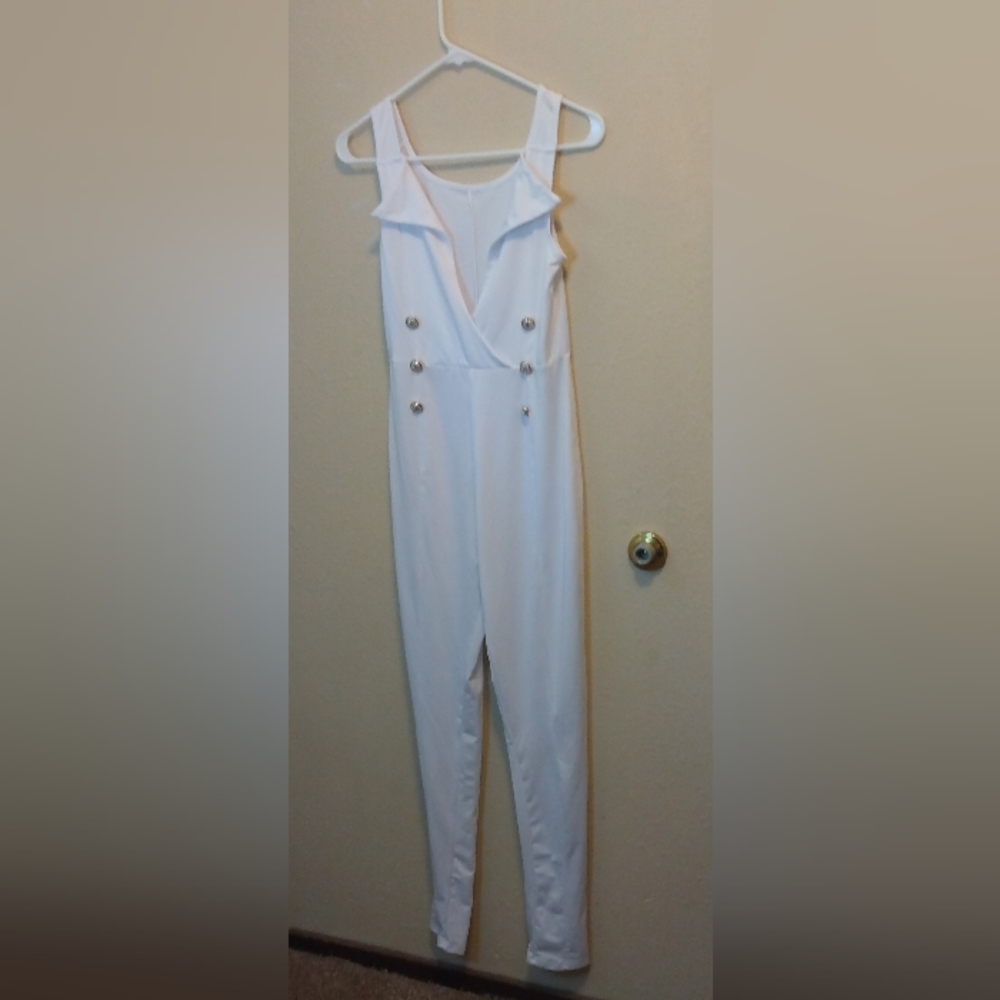 White sexy romper